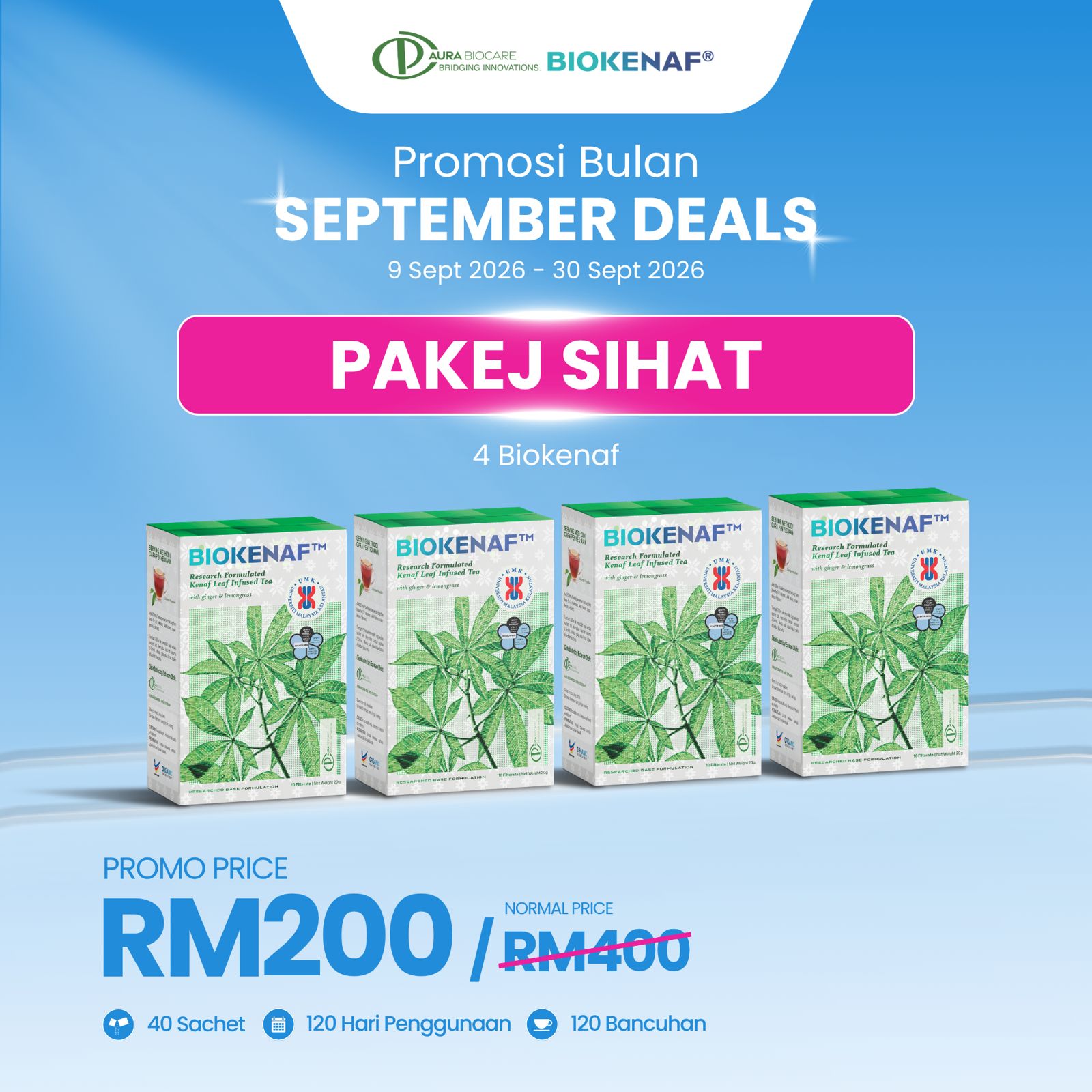 Pakej Sihat (4 Kotak)