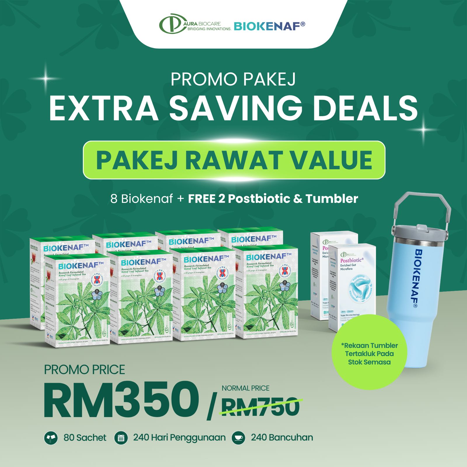 Pakej Rawat Value (8 Kotak) — RM350